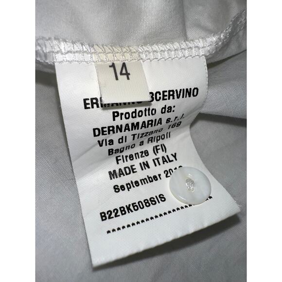 ERMANNO SCERVINO JUNIOR EMBROIDERED BLOUSE MADE IN ITALY 14 - Picture 6 of 7